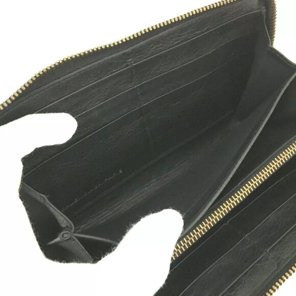 BALENCIAGA Classic Continental Leather Long Zip Around Wallet/9Y1570 - Picture 6 of 8